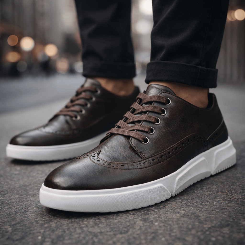 Elliot &amp; Stone Calver Leather Brogue Sneakers