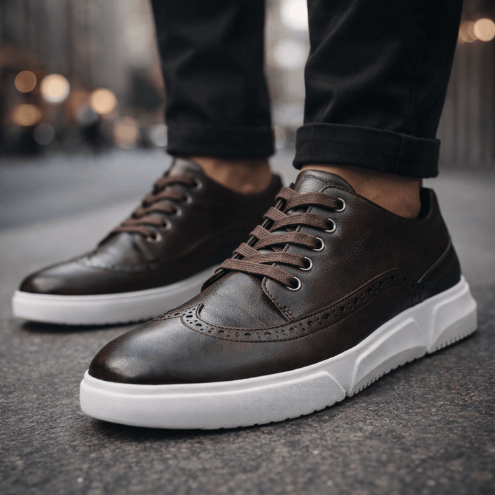Elliot &amp; Stone Calver Leather Brogue Sneakers