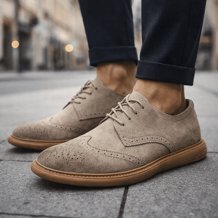 Elliot &amp; Stone Marlo Suede Brogue Lace-Up Shoes