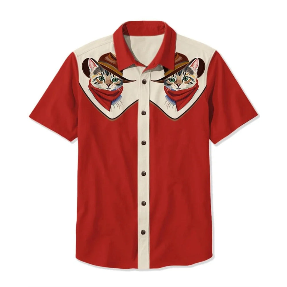 Saint Aurell Nashville Western Shirt Embroidered Men's Relaxed Fit
