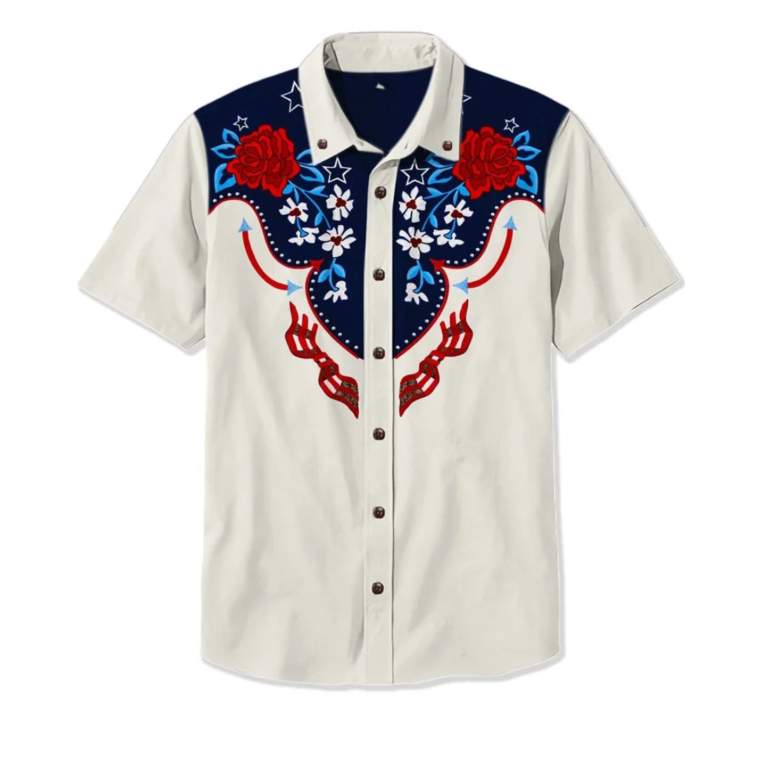 Saint Aurell Amarillo Western Shirt Embroidered Relaxed Fit