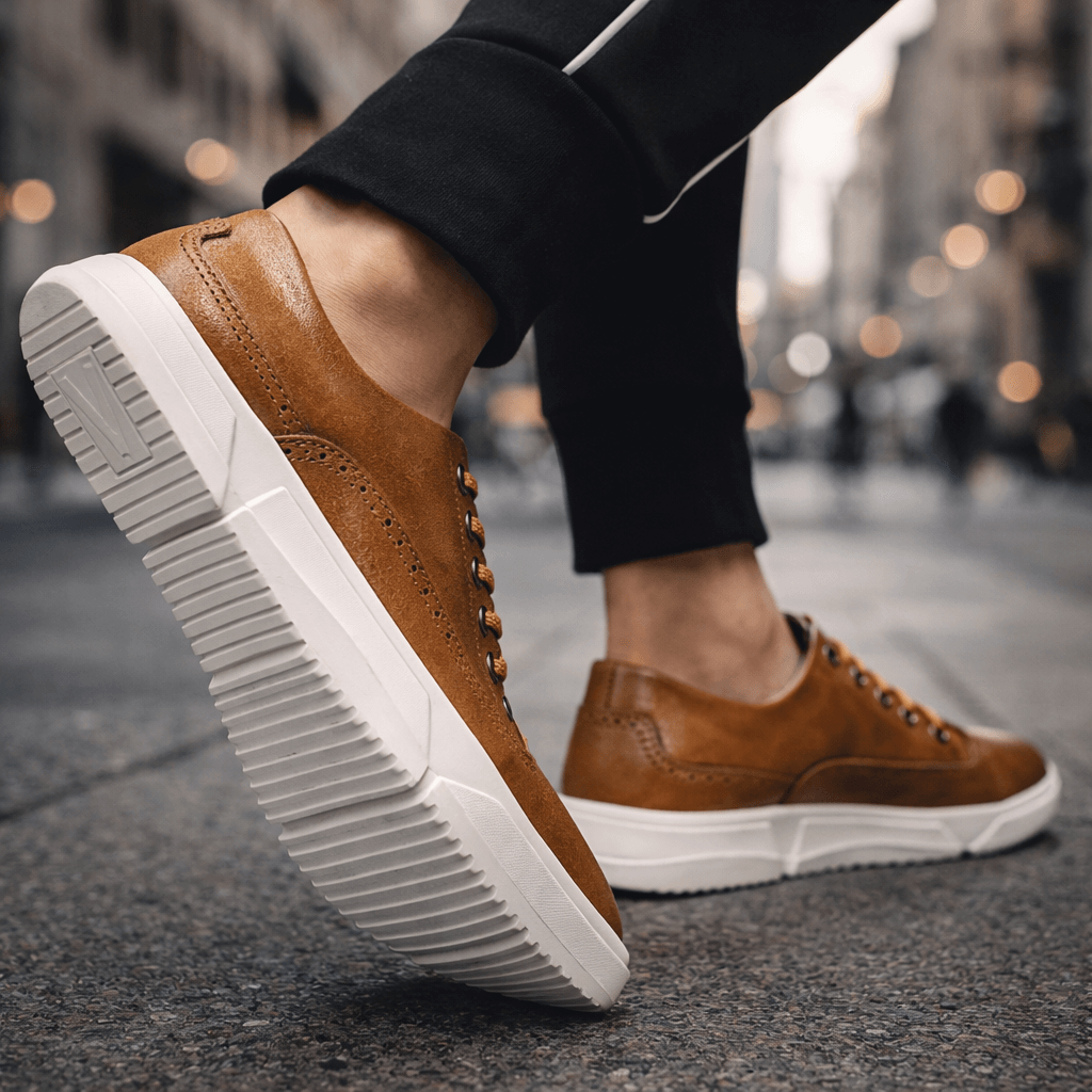 Elliot &amp; Stone Calver Leather Brogue Sneakers