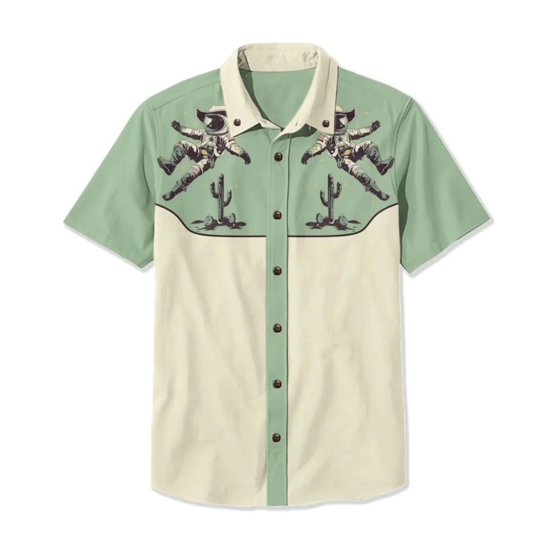 Saint Aurell Nashville Western Shirt Embroidered Men's Relaxed Fit