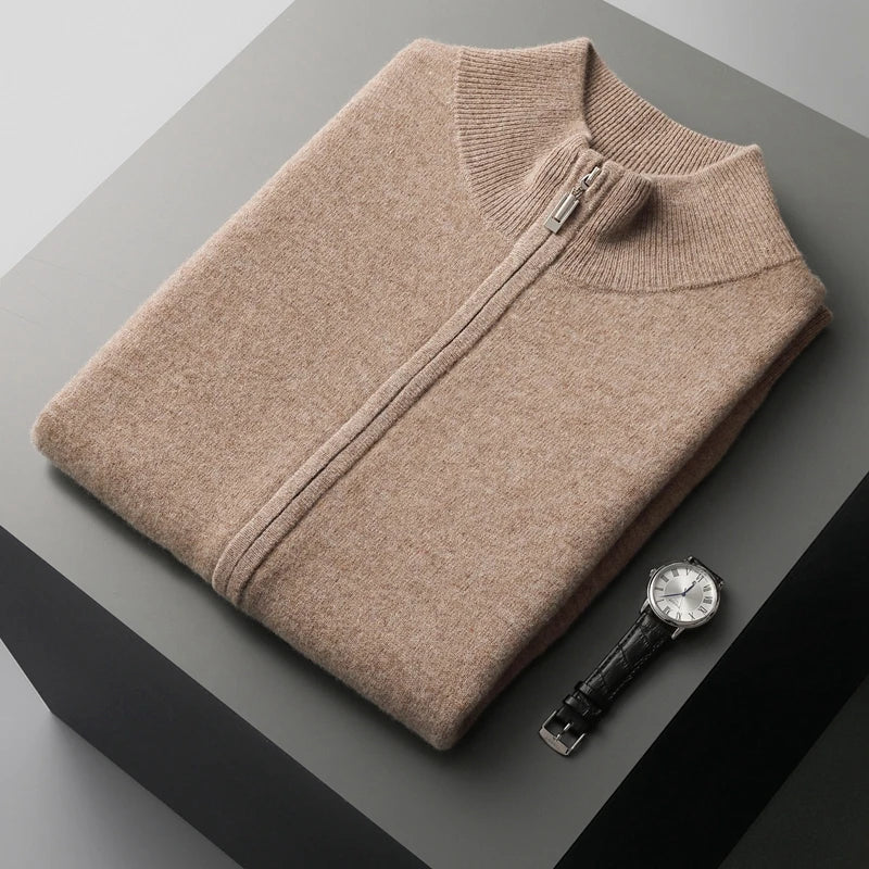Saint Aurell Harrington Cashmere Zip Vest Lightweight Layering
