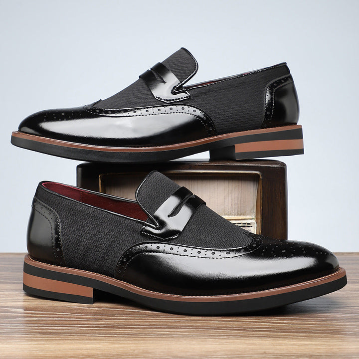 Saint Aurell Cambridge Signature Penny Strap Dress Shoes