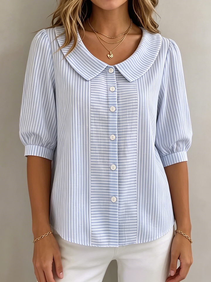https://cdn.shopify.com/s/files/1/0830/7487/5738/files/Gina___Elegant_Vertical_Striped_Quarter_Sleeve_Blouse_4.png?v=1778598152