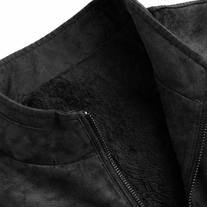 Saint Aurell Belmont Fleece-Lined Suede Jacket for Men