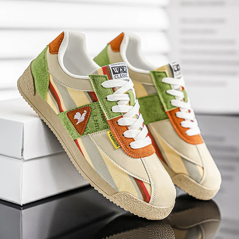 Elliot &amp; Stone Jensen Retro Sneakers Suede Mesh Low Top