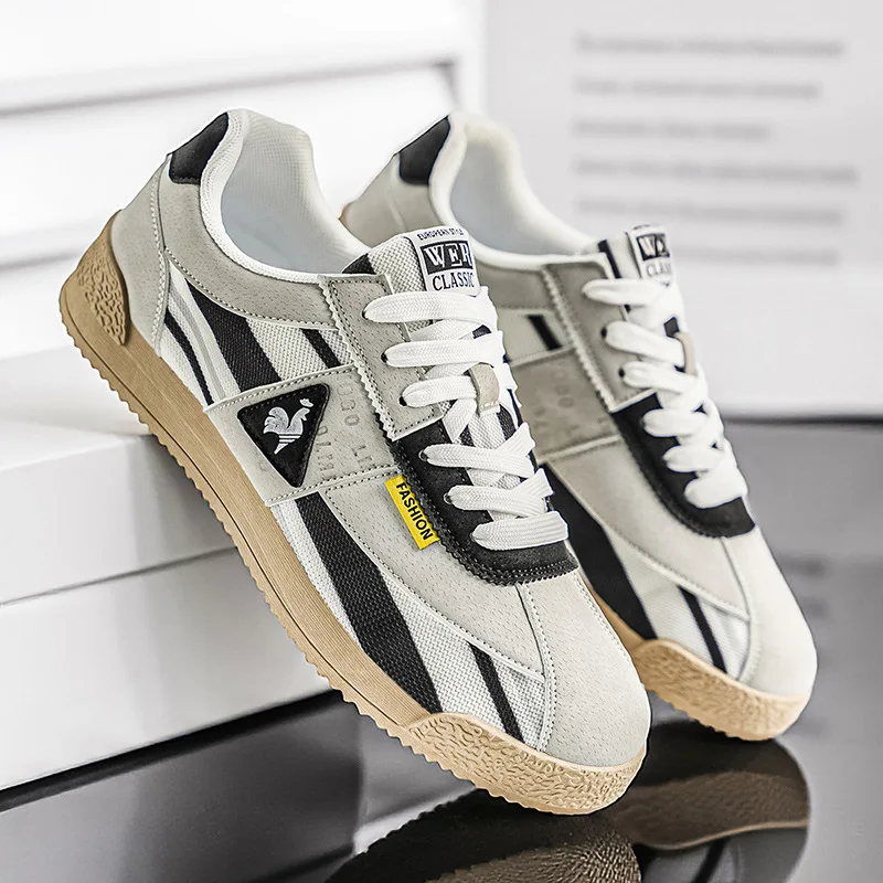 Elliot &amp; Stone Jensen Retro Sneakers Suede Mesh Low Top