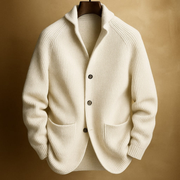 Saint Aurell Ashford Button Knit Sweater Relaxed Heavyweight Cardigan