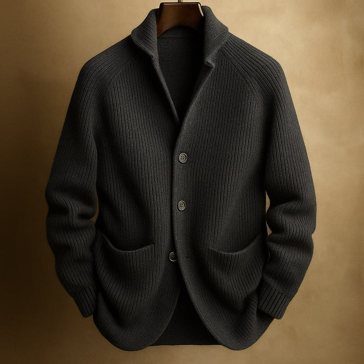 Saint Aurell Ashford Button Knit Sweater Relaxed Heavyweight Cardigan