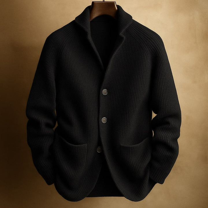 Saint Aurell Ashford Button Knit Sweater Relaxed Heavyweight Cardigan