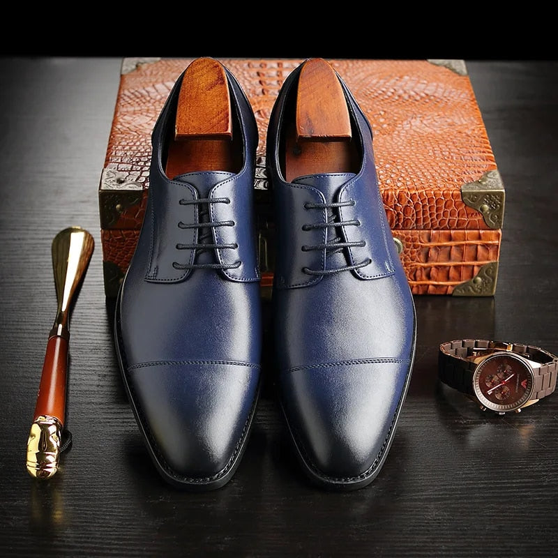 Elliot &amp; Stone Classic Gentleman Handcrafted Leather Derby Shoes