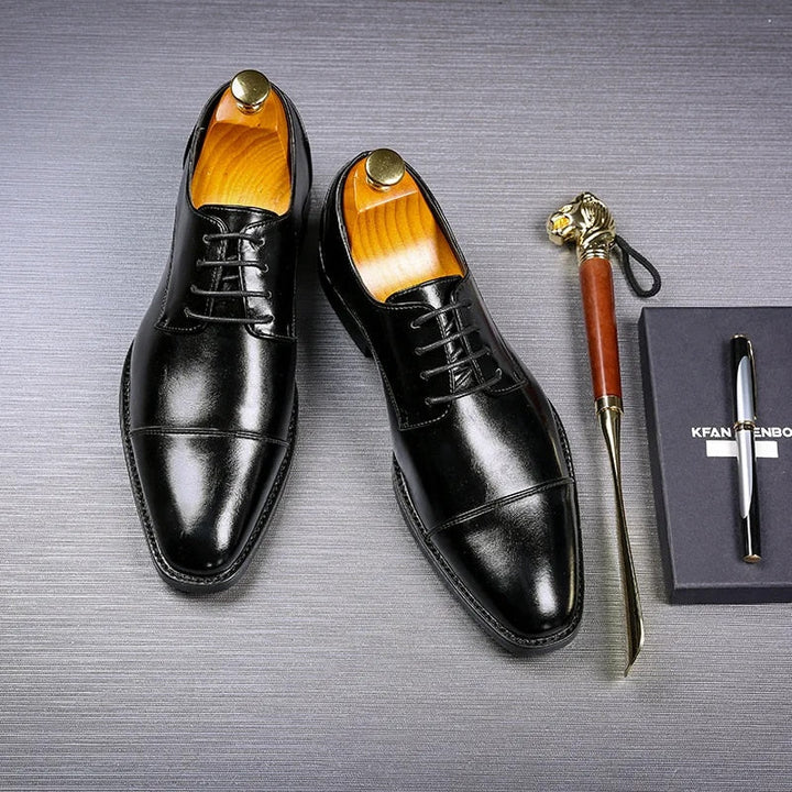 Elliot &amp; Stone Classic Gentleman Handcrafted Leather Derby Shoes