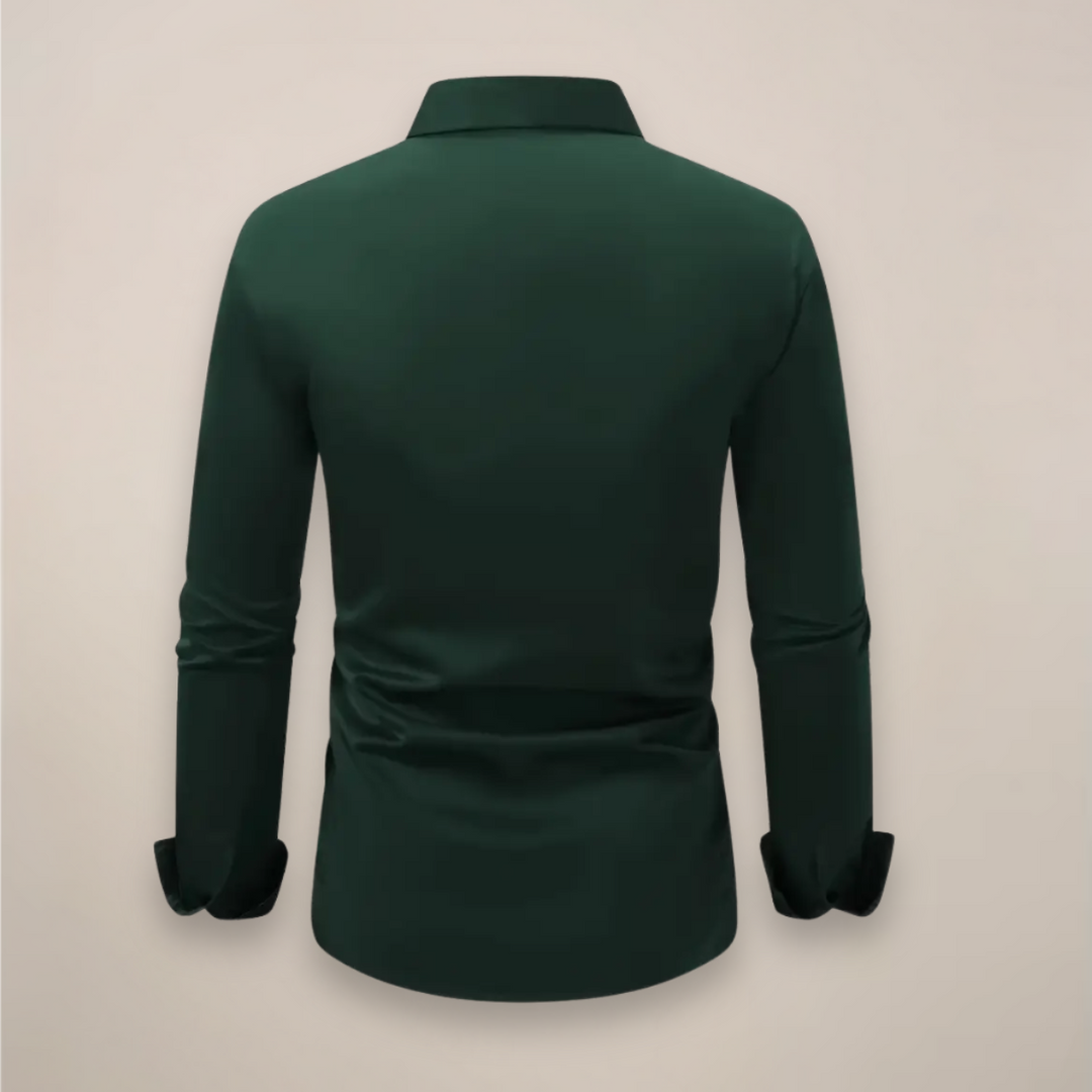 Elliot &amp; Stone Notched Collar Long Sleeve Button-Up Shirt