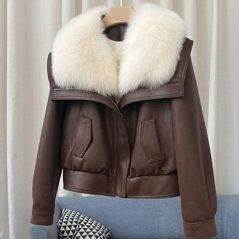 Vienna Fur Trim Jacket Faux Fur Relaxed Fit - Elliot & Stone