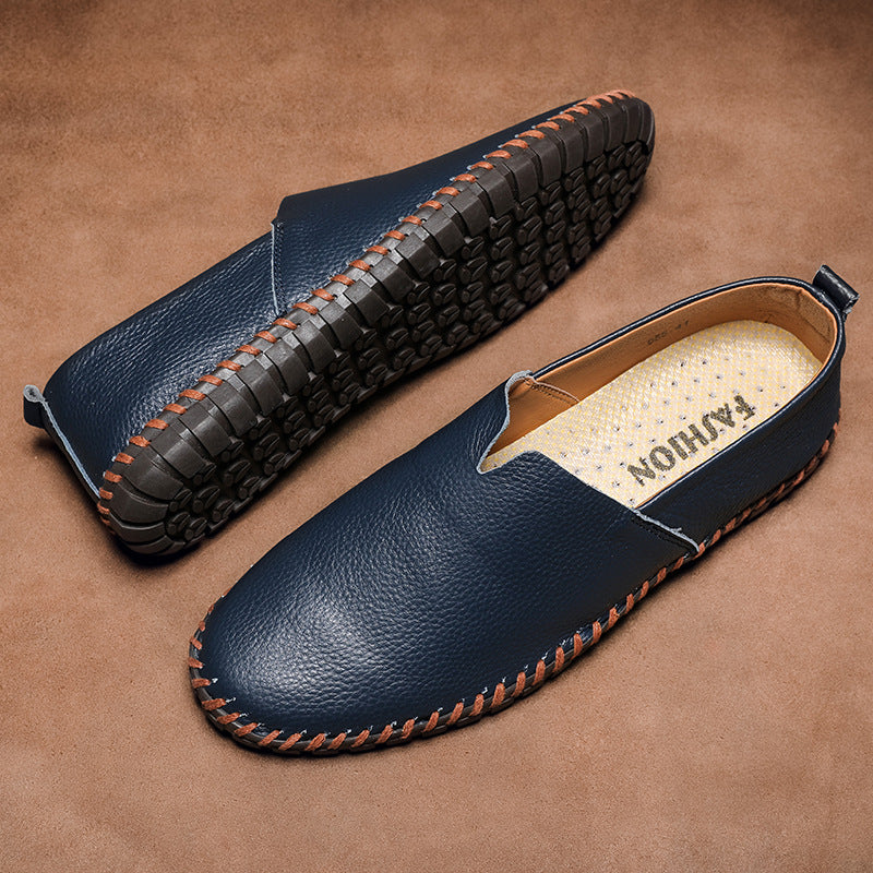 Saint Aurell Pisa Leather Loafers Slip-On Cushioned Sole