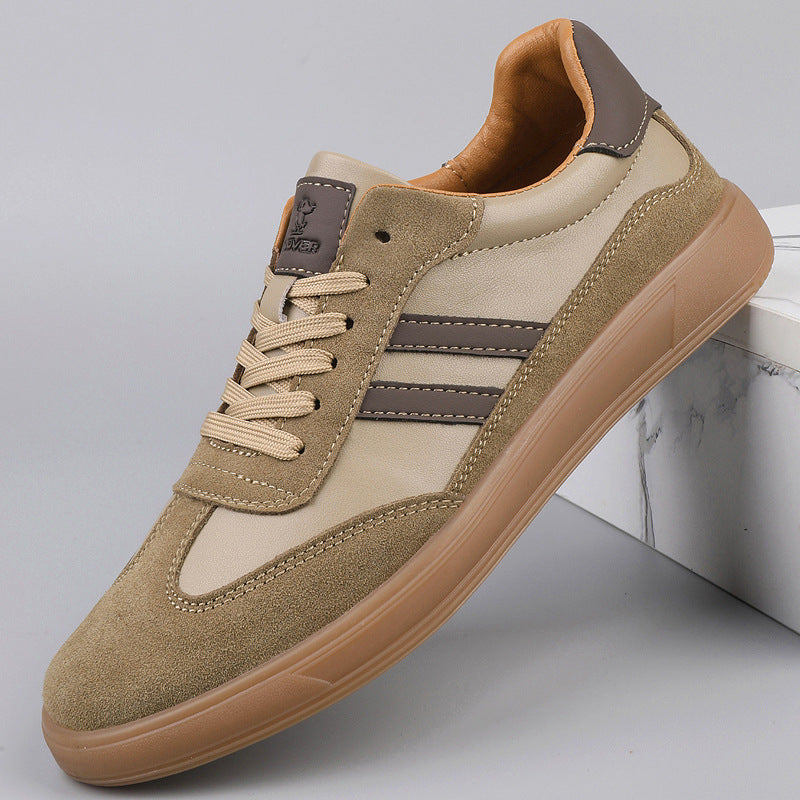 Saint Aurell Mercer Suede Trainers Retro Casual Lace-Up Sneakers