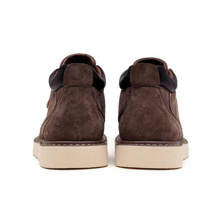 Elliot &amp; Stone Parker Suede Moc Toe Wedge Boots