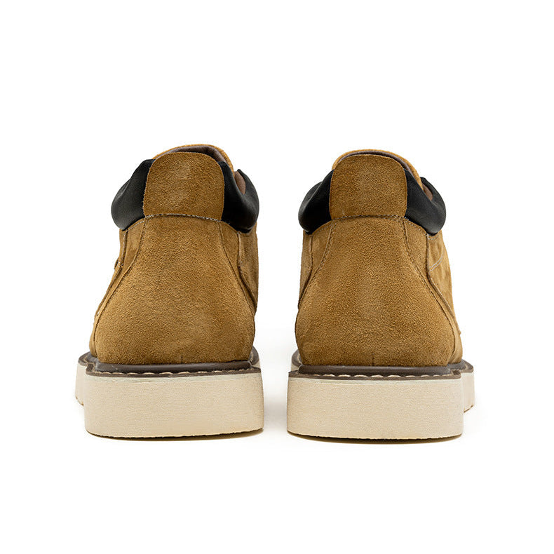 Elliot &amp; Stone Parker Suede Moc Toe Wedge Boots
