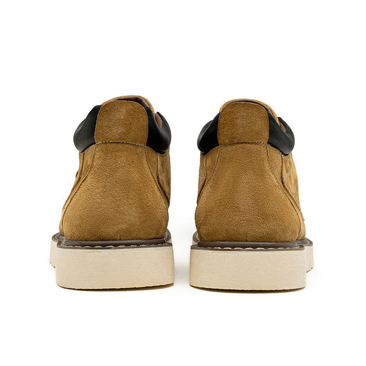 Elliot &amp; Stone Parker Suede Moc Toe Wedge Boots