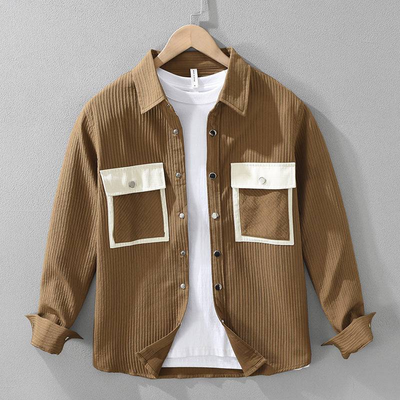Saint Aurell Monforte Cotton Utility Button-Down Shirt