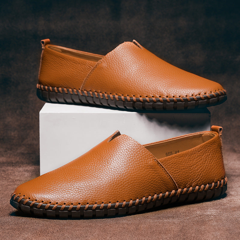 Saint Aurell Pisa Leather Loafers Slip-On Cushioned Sole