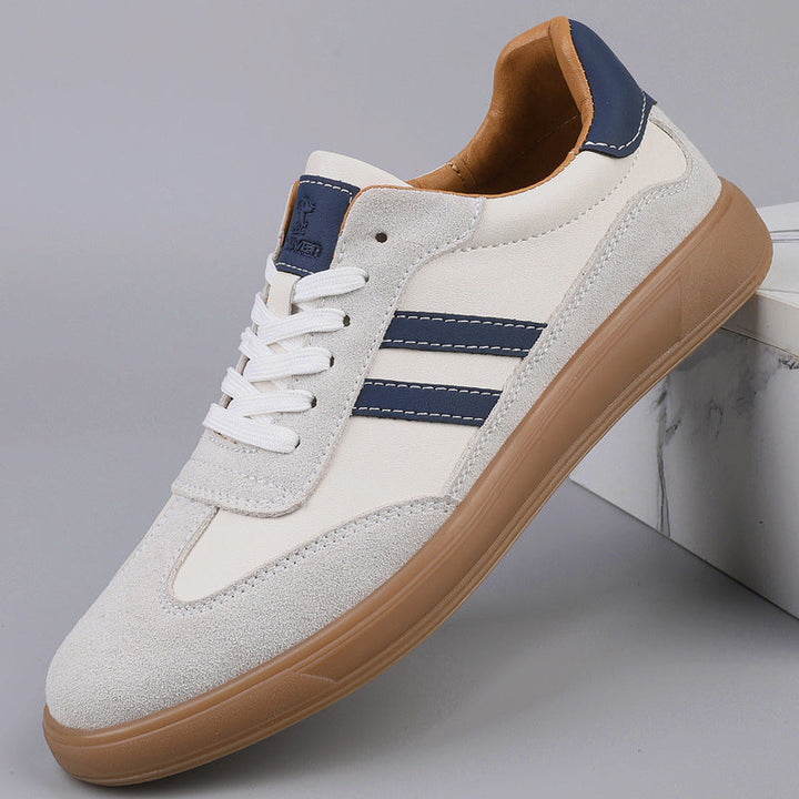 Saint Aurell Mercer Suede Trainers Retro Casual Lace-Up Sneakers