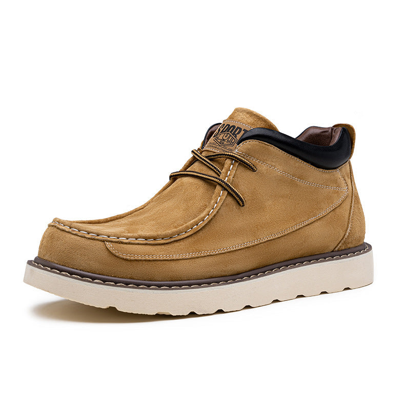 Elliot & Stone Parker Suede Moc Toe Wedge Boots