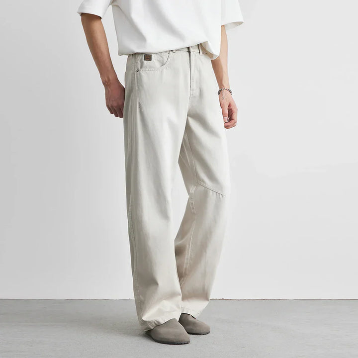 Saint Aurell Kuro Wide-Leg Pants Brushed Cotton