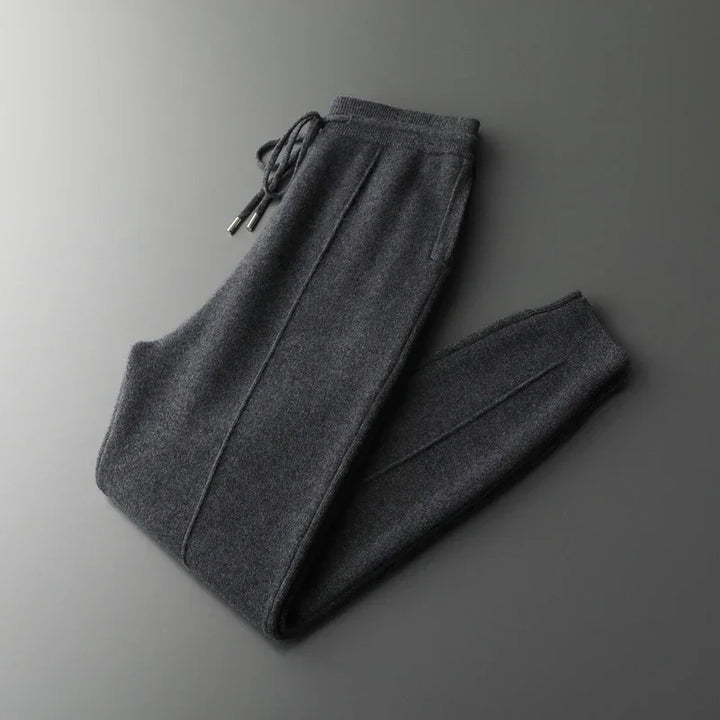 Saint Aurell Turin Merino Wool Trousers Relaxed Straight Leg