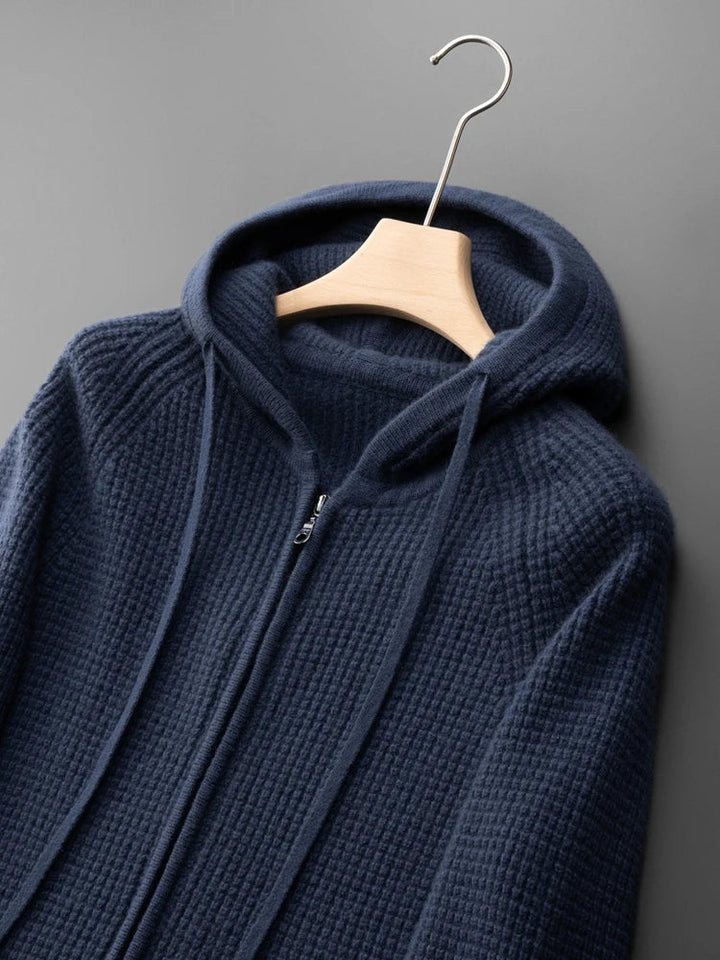 Saint Aurell Monaco Cashmere Hoodie Midnight Navy