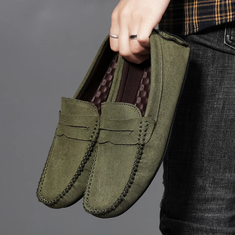 Saint Aurell Tivoli Suede Penny Loafers Men&