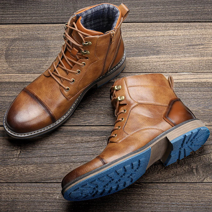 Saint-Aurell Forge Leather Ankle Boot