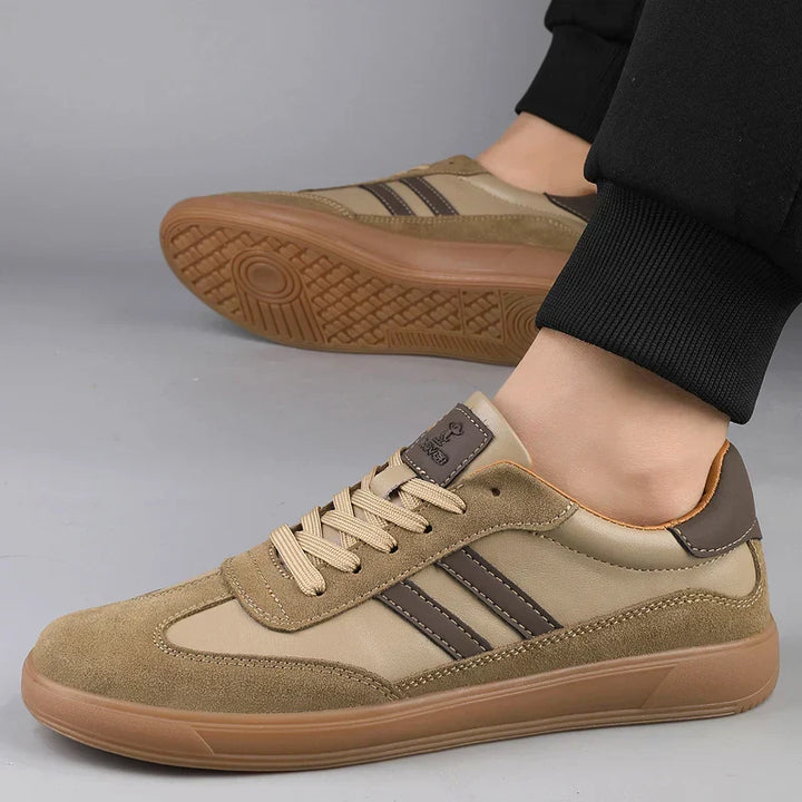 Saint Aurell Mercer Suede Trainers Retro Casual Lace-Up Sneakers