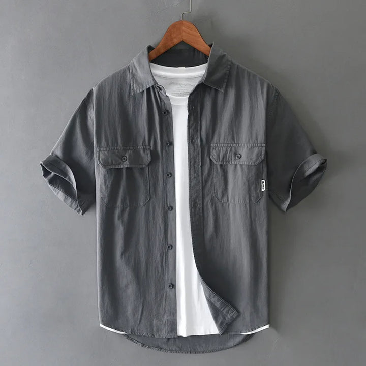 Saint Aurell Denver Cotton Workwear Short Sleeve Shirt