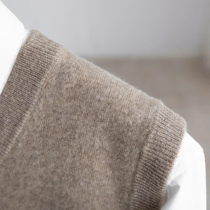 Saint Aurell Bellagio Merino Sweater Vest V-Neck Wool