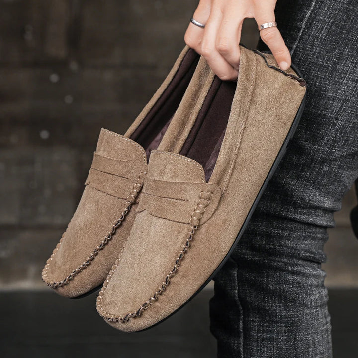 Saint Aurell Tivoli Suede Penny Loafers Men&