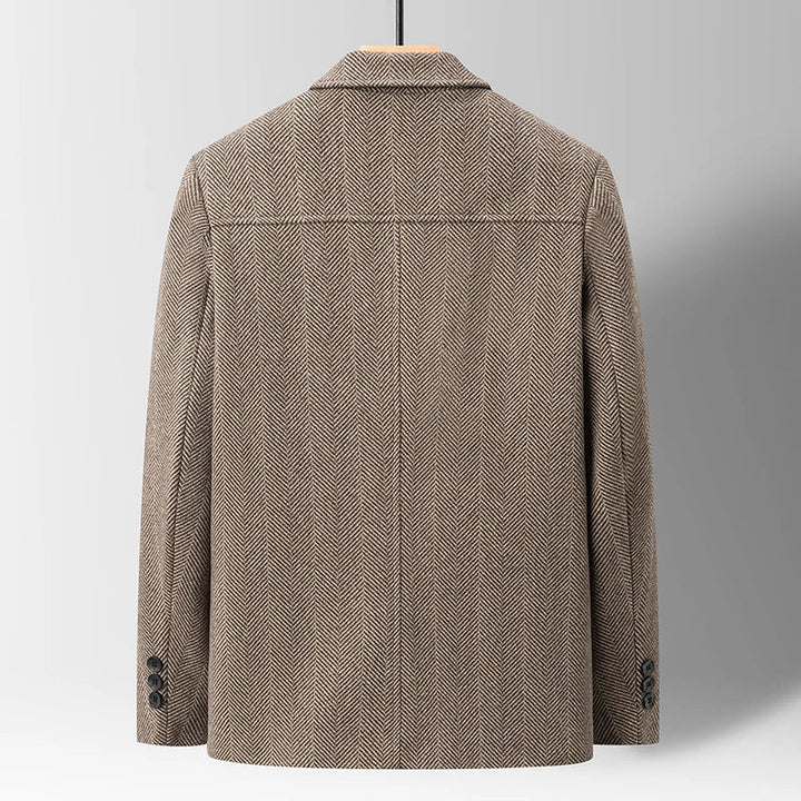 Saint Aurell Business Jacket Lambswool-Rich Tailored Lapel Coat