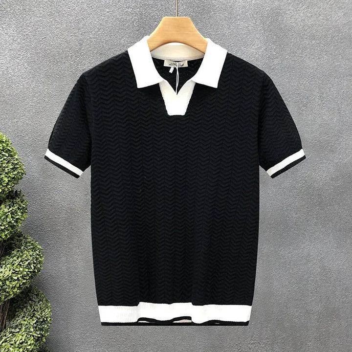 Saint Aurell Valencia Polo Knit Textured Cotton