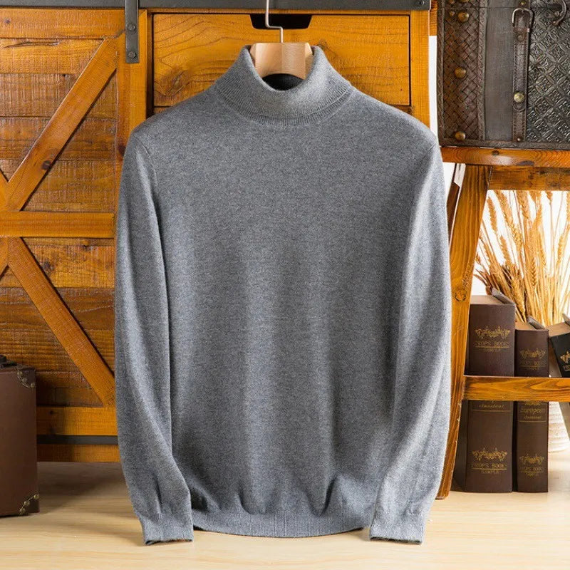 Saint Aurell Valen Cashmere Turtleneck Soft Winter Knitwear