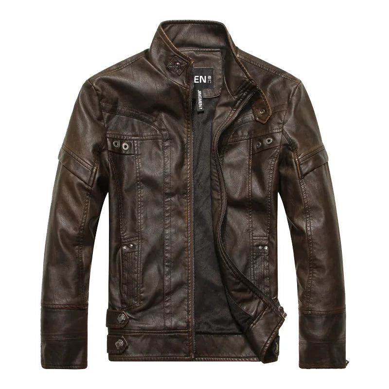 Saint Aurell Granite Ridge Leather Jacket