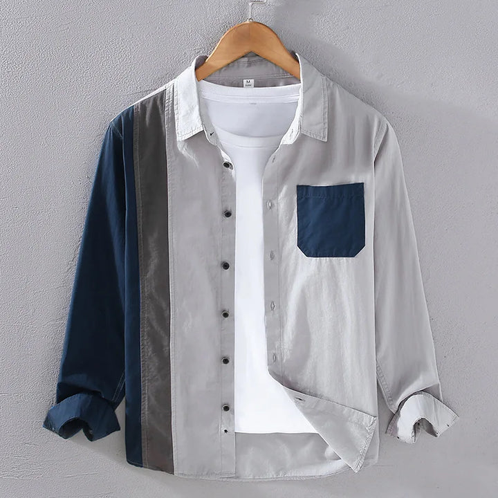Saint Aurell Lexington Long Sleeve Cotton Button-Up Shirt