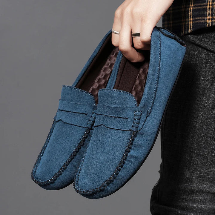 Saint Aurell Tivoli Suede Penny Loafers Men&