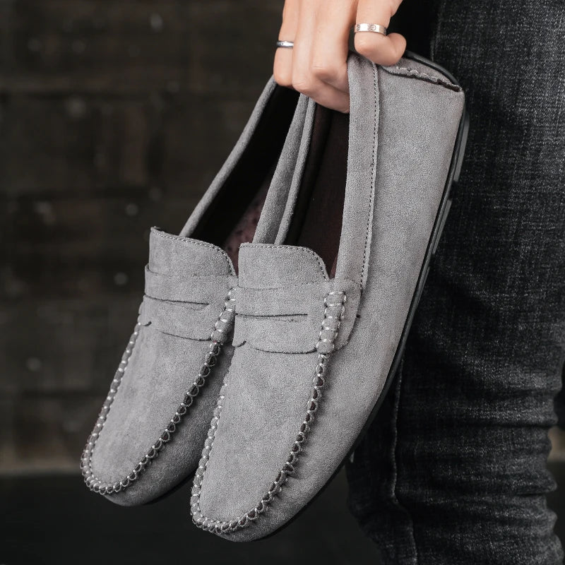 Saint Aurell Tivoli Suede Penny Loafers Men&