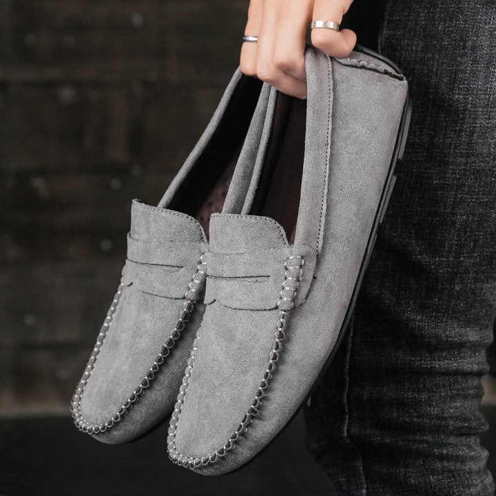 Saint Aurell Tivoli Suede Penny Loafers Men&