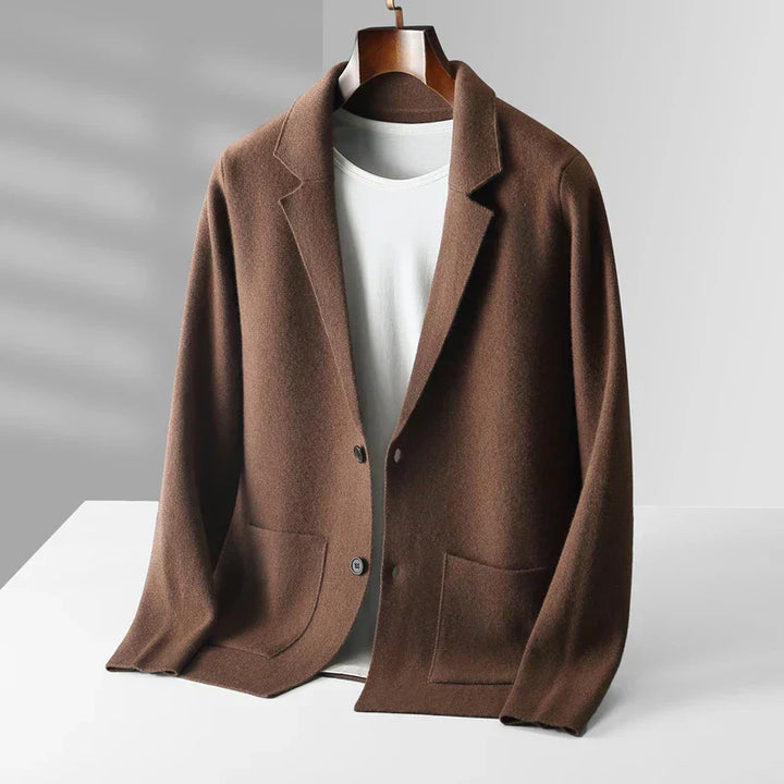 Saint Aurell Napoli Cashmere Cardigan Shawl Collar Button-Front