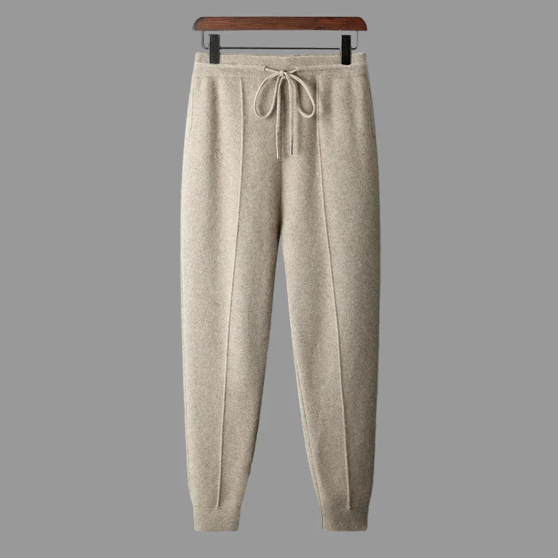 Saint Aurell Turin Merino Wool Trousers Relaxed Straight Leg