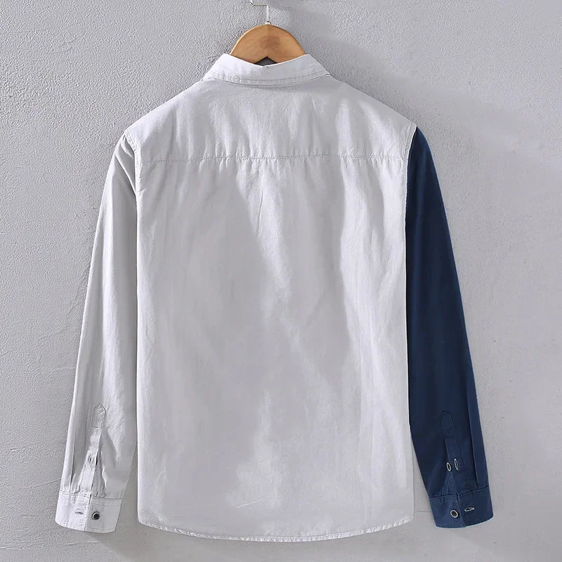 Saint Aurell Lexington Long Sleeve Cotton Button-Up Shirt