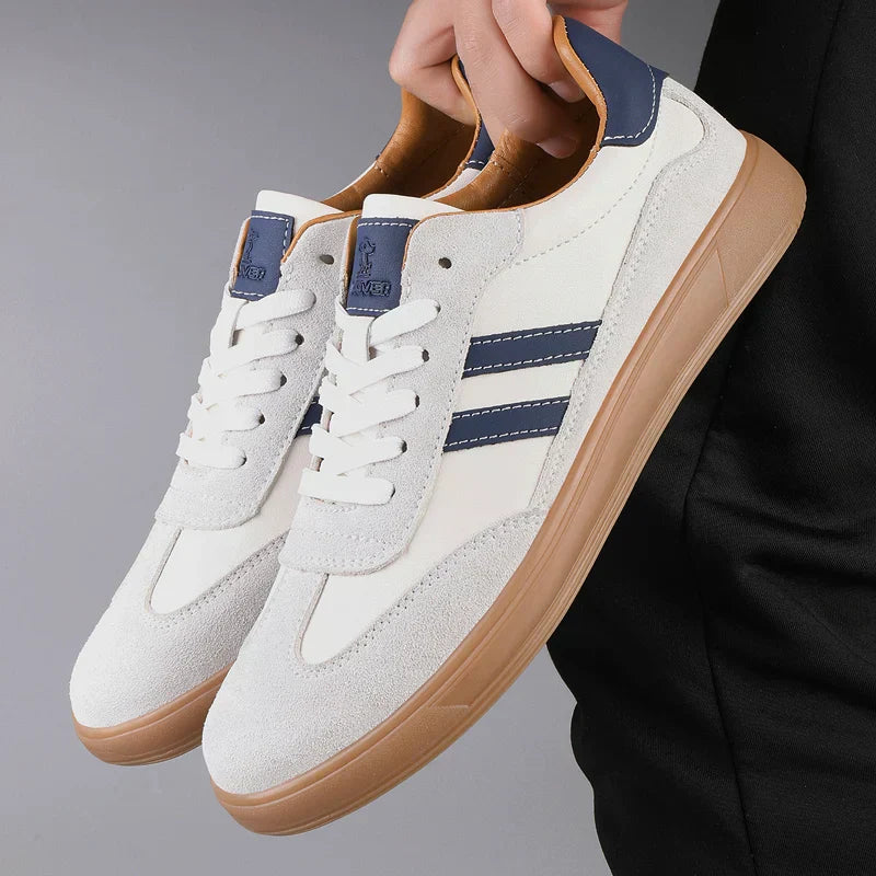 Saint Aurell Mercer Suede Trainers Retro Casual Lace-Up Sneakers